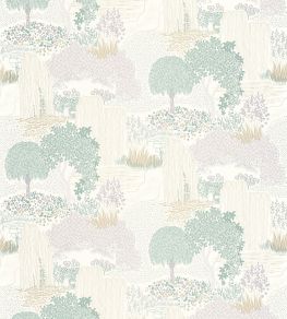 Niwa Wallpaper by Casadeco Vert Sauge