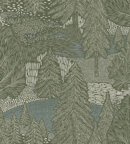Northern Forest Wallpaper by Borastapeter Green