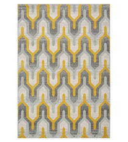 Nova Geo Rug by Asiatic Yellow