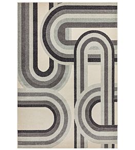 Nova Retro Rug by Asiatic Grey