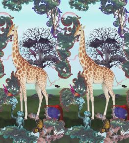 Novafrica Sunrise Scene 1 Mural in Azur by Christian Lacroix Azur