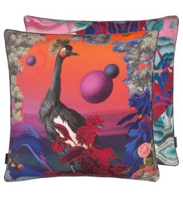 Novafrica Sunset Cushion 50 x 50cm by Christian Lacroix Tangerine