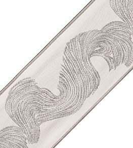 Oahu Embroidered Border Trimming by Samuel & Sons Pebble