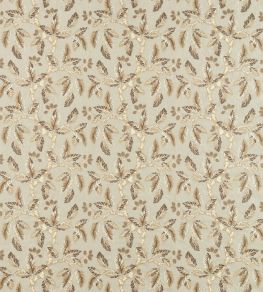 Oaknut Stripe Fabric by Sanderson Flax/Multi