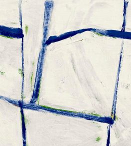Ocean Squares Vinyl Wallpaper by Christopher Farr Cloth Ultramarine