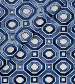 Octavian Velvet Fabric by Jim Thompson Lapis