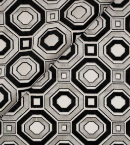 Octavian Velvet Fabric by Jim Thompson Onyx