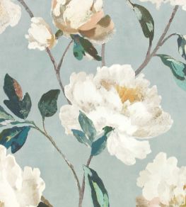 Odelia Wallpaper by Romo French Blue