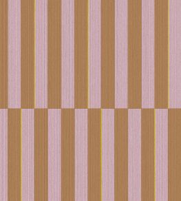 Offset Stripe Wallpaper by Eijffinger Pink/Brown