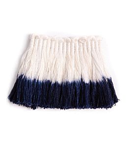 Ombre Fringe Trimming by Christopher Farr Cloth Dark Indigo