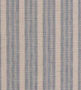 Opal Stripe Fabric by Ian Mankin Bluestone / Powder
