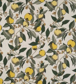 Orange Grove Fabric by James Hare Lemon and Lime