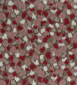 Orford Fabric by Nina Campbell Red/Rose/Taupe