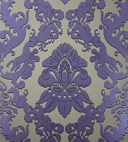 Pegasus Wallpaper by Matthew Williamson Taupe, Metallic Ink