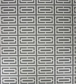 Kikko Trellis Vinyl Wallpaper by Osborne & Little Black/Pale Gilver