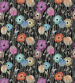 Poppies Wallpaper by Missoni Wallcoverings Night