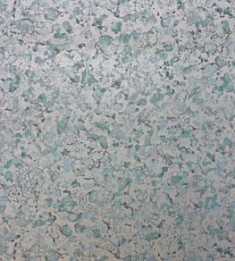 Ebru Wallpaper by Osborne & Little Metallic Gilver/Aqua