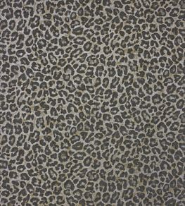 Pardus Wallpaper by Osborne & Little Charcoal/Metallic Gilver