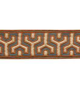 Otero Embroidered Border Trimming by Samuel & Sons Grand Canyon