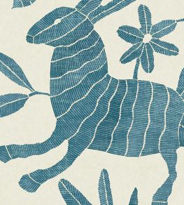 Otomi Wallpaper by Lewis & Wood Bluebird