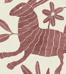 Otomi Wallpaper by Lewis & Wood Rosy