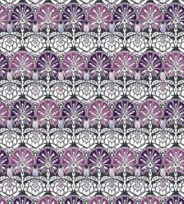 Ottoman Damask Fabric by William Yeoward Aubergine