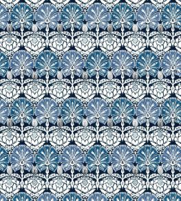 Ottoman Damask Fabric by William Yeoward Indigo