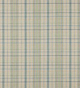 Oxana Check Fabric by Jane Churchill Navy/Green