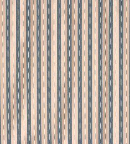 Oxley Stripe Fabric by Jane Churchill Navy/Red