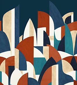 Pablo Mural by Casamance Marine/Terracotta