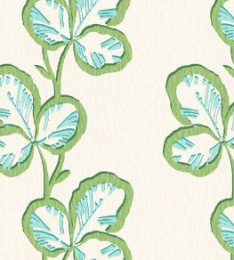 Paddy Fabric by Woodchip & Magnolia Olive Aqua