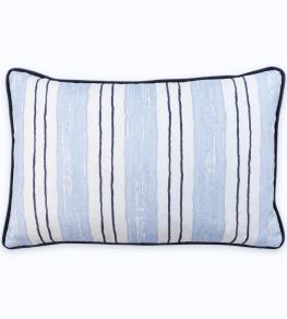 Painter's Stripe Cushion 51 x 33cm by Barneby Gates Blue