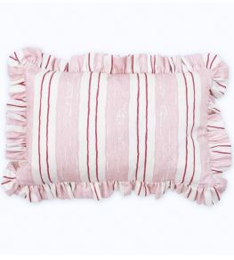 Painter's Stripe Cushion 51 x 33cm by Barneby Gates Pink
