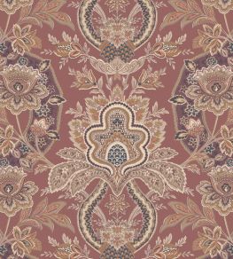 Paisley Damask Wallpaper by Warner House Cinnabar