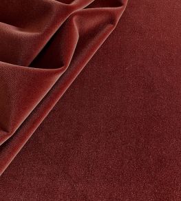 Palis Velvet Fabric by Ian Sanderson Russet