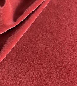 Palis Velvet Fabric by Ian Sanderson Strawberry