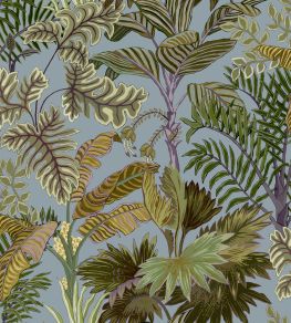 Palm Grove Wallpaper by Josephine Munsey Dusk and Verdigris