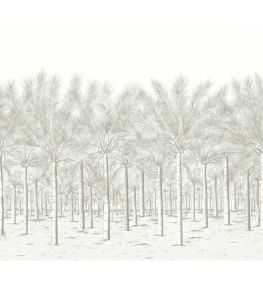 Palm Grove Mural by Thibaut Beige