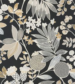 Palm Springs Wallpaper by Casadeco Noir Reglisse