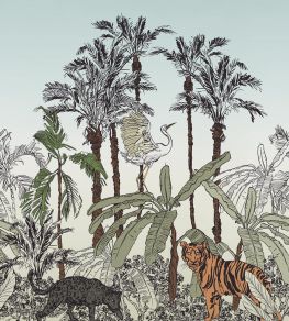 La Jungle Enchantee Mural by Caselio Multicouleurs