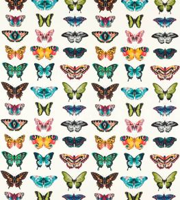 Papilio Outdoor Fabric by Harlequin Flamingo/Papaya/Loganberry