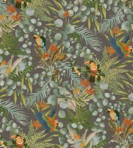Parrot Wallpaper by Jannelli&Volpi Charcoal