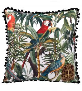 Parrots of Brazil Cushion 50 x 50cm by MINDTHEGAP Green