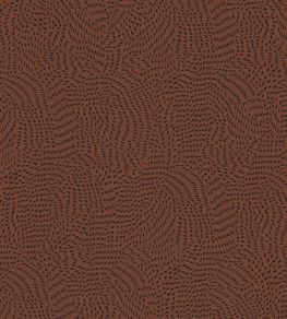 Passy Wallpaper by Casamance Terracotta / Noir