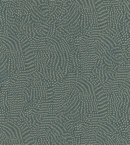Passy Wallpaper by Casamance Vert De Gris Fonce / Beige