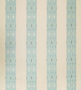 Patola Stripe Fabric by Jim Thompson Mineral Blue