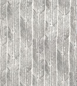 Peacock Fabric by Christopher Farr Cloth Charcoal