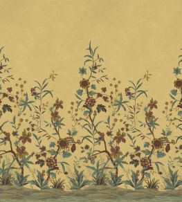 Peacock Toile Scene 2 Mural by Designers Guild Sepia