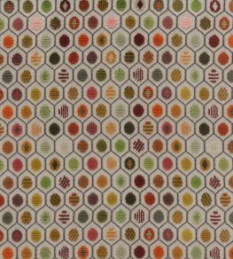Pelangi Velvet Fabric by Osborne & Little Rust/Olive/Mocha