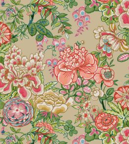 Peony Garden Wallpaper by Thibaut Beige